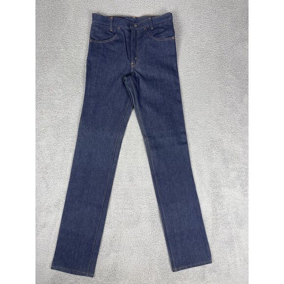VTG Deadstock Levis Dura Plus Jeans Mens 28x36‎ Raw Denim Orange Tab Western 80s - Picture 5 of 15